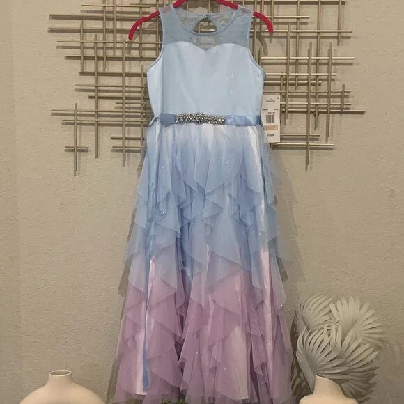 Gorgeous NWT Rare Editions ombre dress Size 12 Girls - Picture 1 of 6